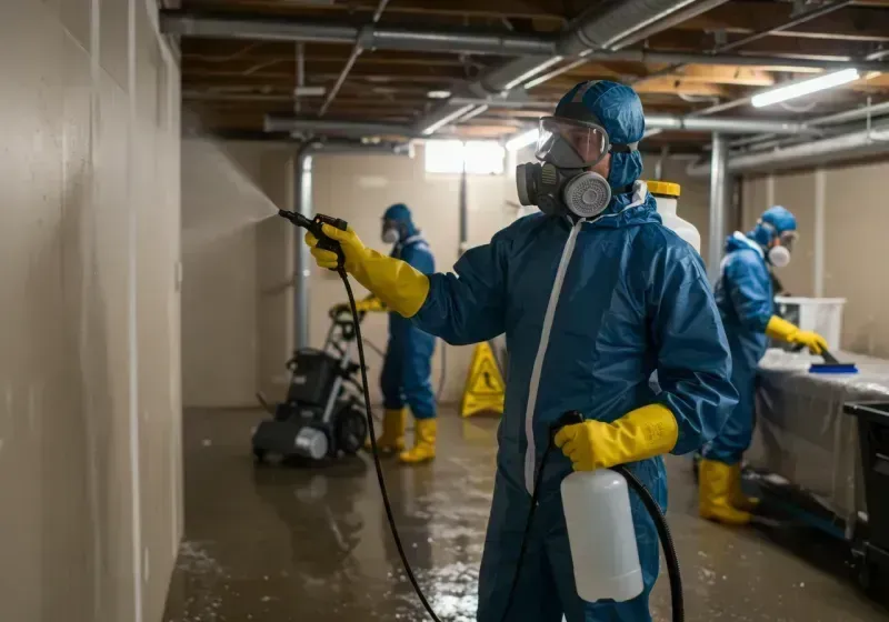 Basement Sanitization and Antimicrobial Treatment process in Canton, NC